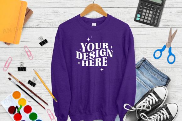 Back to School Gildan 18000 Mockup 0139: A Creative Asset for Designers