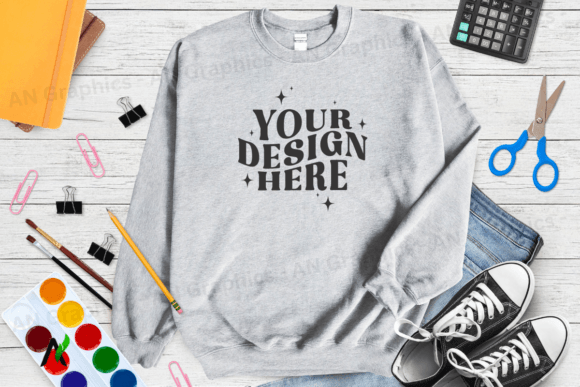 Back to School Gildan 18000 Mockup 0191: A Creative Asset for Designers