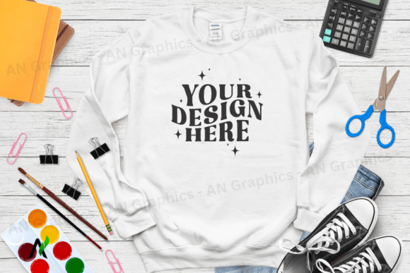 Back to School Gildan 18000 Mockup - 074