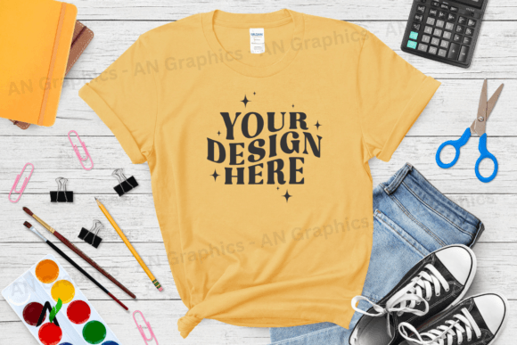 Back to School Gildan 5000 Mockup - 0140: A Versatile Tool for T-Shirt Designers