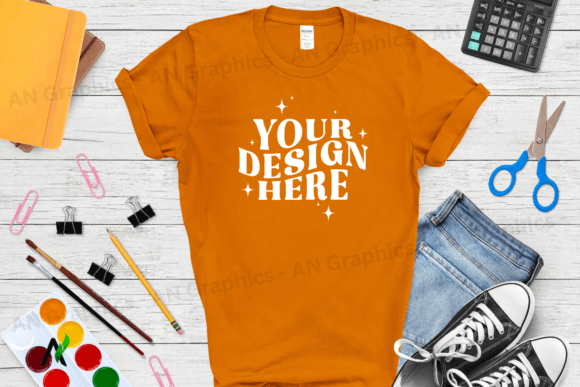 Back to School Gildan 5000 Mockup - 0273