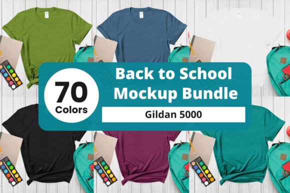 Back to School Gildan 5000 Mockup Bundle: A Creator’s Essential Tool