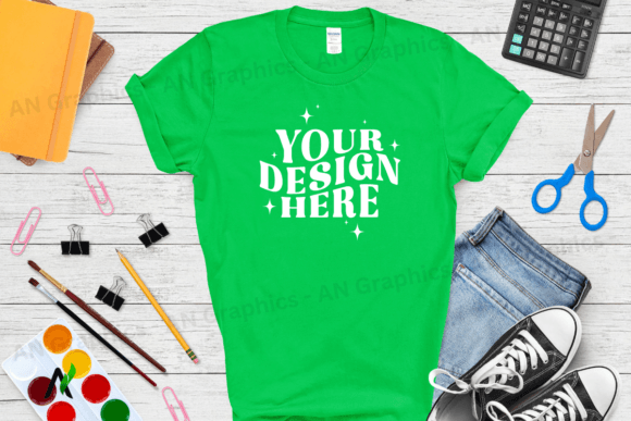 Back to School Gildan 5000 T-Shirt Mockup – A Creative Tool for Designers