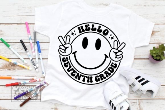 Hello 7th Grade 7 SVG - Back to School