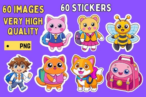 Kawaii Back to School Sticker Collection: A Creative Resource for All