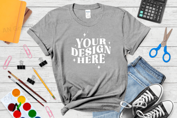 Mastering T-Shirt Design with the Back to School Gildan 5000 Mockup - 0131