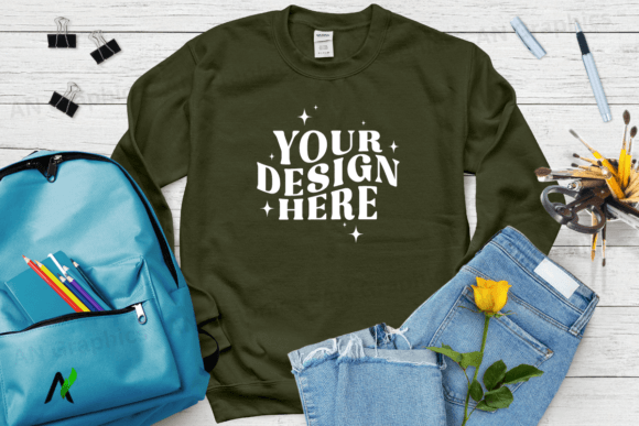 Mastering Your Design Workflow with the Back to School Gildan 18000 Mockup - 019